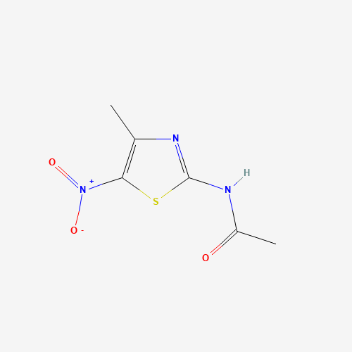 N-(4-methyl-5-nitro-1,3-thiazol-2-yl)acetamide (CAS: 21478-97-7) - Chemical Structure and Molecular Formula 