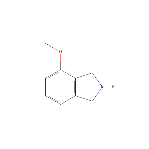 4-methoxy-2,3-dihydro-1H-isoindole (CAS: 127168-73-4) - Chemical Structure and Molecular Formula 