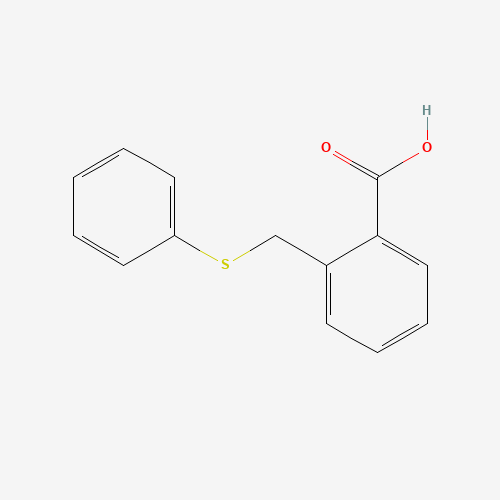 2-(phenylsulfanylmethyl)benzoic acid (CAS: 1699-03-2) - Chemical Structure and Molecular Formula 