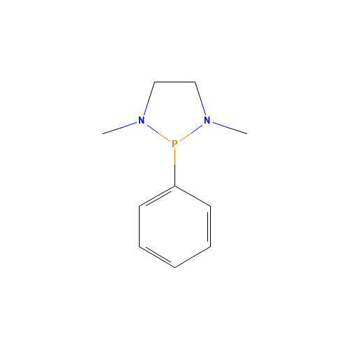 1,3-dimethyl-2-phenyl-1,3,2-diazaphospholidine (CAS: 22429-12-5) - Chemical Structure and Molecular Formula 