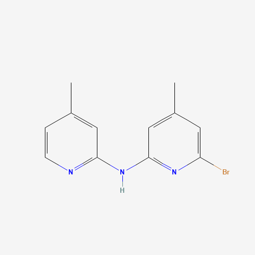 6-bromo-4-methyl-N-(4-methylpyridin-2-yl)pyridin-2-amine (CAS: 1411772-35-4) - Chemical Structure and Molecular Formula 