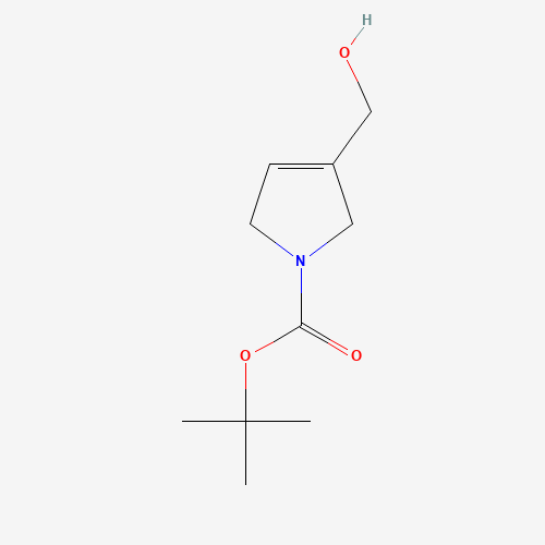 tert-butyl 3-(hydroxymethyl)-2,5-dihydropyrrole-1-carboxylate (CAS: 126092-60-2) - Chemical Structure and Molecular Formula 