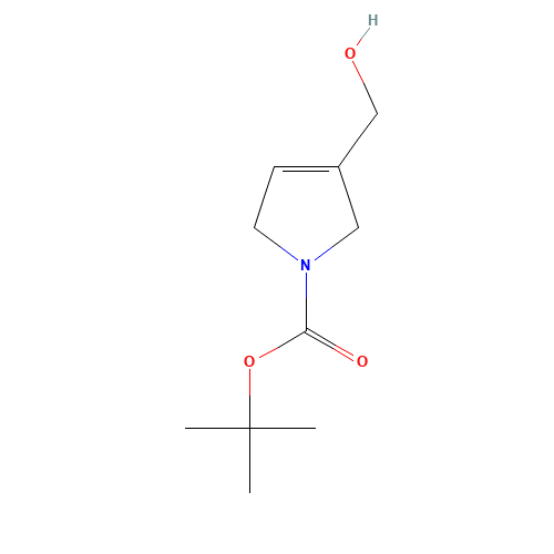 tert-butyl 3-(hydroxymethyl)-2,5-dihydropyrrole-1-carboxylate (CAS: 126092-60-2) - Chemical Structure and Molecular Formula 