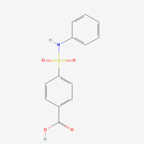 4-(phenylsulfamoyl)benzoic acid (CAS: 6314-72-3) - Chemical Structure and Molecular Formula 