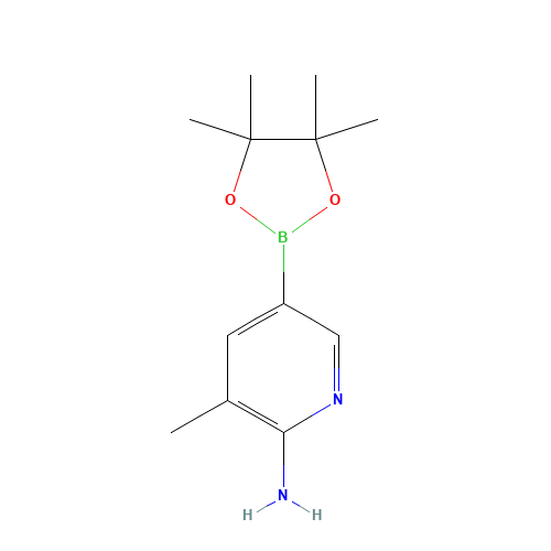 3-methyl-5-(4,4,5,5-tetramethyl-1,3,2-dioxaborolan-2-yl)pyridin-2-amine (CAS: 1111637-91-2) - Related Chemical Product