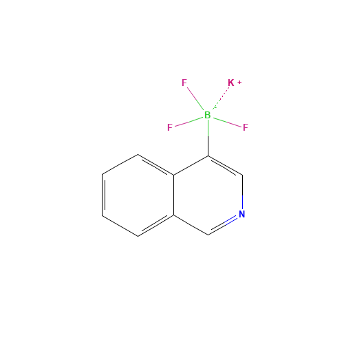 potassium;trifluoro(isoquinolin-4-yl)boranuide (CAS: 1111733-07-3) - Chemical Structure and Molecular Formula 