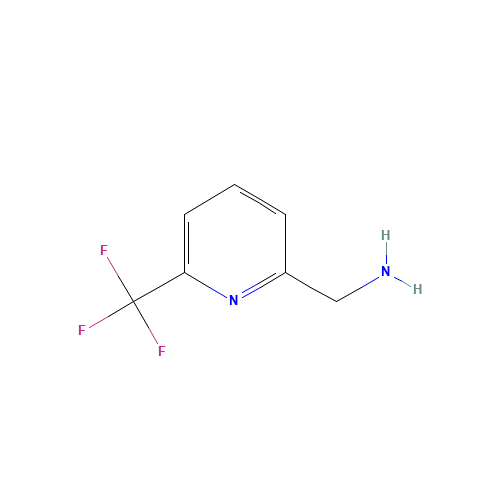 [6-(trifluoromethyl)pyridin-2-yl]methanamine (CAS: 916304-19-3) - Chemical Structure and Molecular Formula 