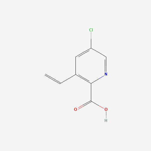 5-chloro-3-ethenylpyridine-2-carboxylic acid (CAS: 1600512-13-7) - Chemical Structure and Molecular Formula 