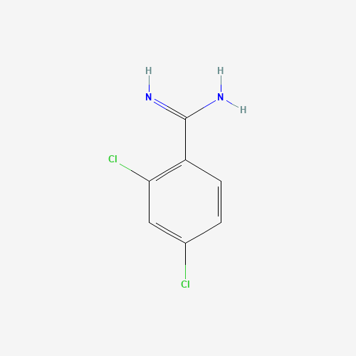 2,4-dichlorobenzenecarboximidamide (CAS: 63124-43-6) - Chemical Structure and Molecular Formula 