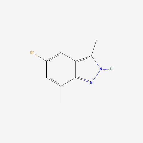 5-bromo-3,7-dimethyl-2H-indazole (CAS: 1031417-71-6) - Chemical Structure and Molecular Formula 