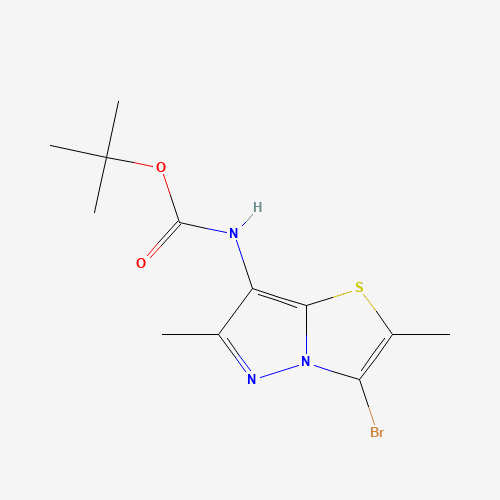 tert-butyl N-(3-bromo-2,6-dimethylpyrazolo[5,1-b][1,3]thiazol-7-yl)carbamate (CAS: 1290127-87-5) - Related Chemical Product