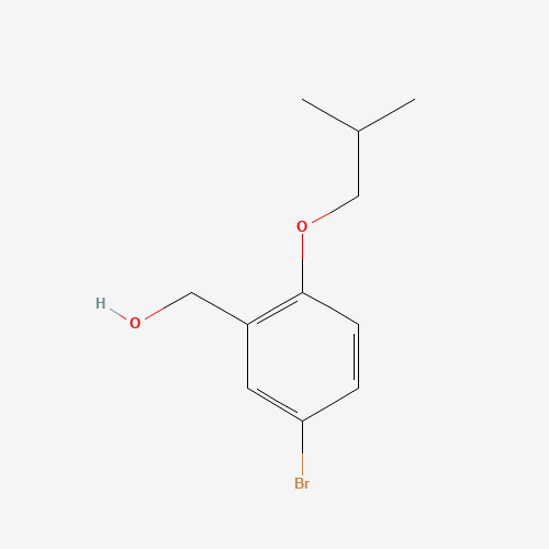 [5-bromo-2-(2-methylpropoxy)phenyl]methanol (CAS: 1039950-03-2) - Chemical Structure and Molecular Formula 