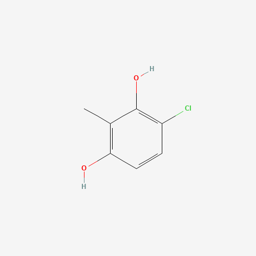 4-chloro-2-methylbenzene-1,3-diol (CAS: 502485-28-1) - Chemical Structure and Molecular Formula 