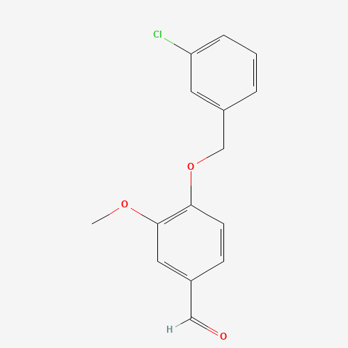 4-[(3-chlorophenyl)methoxy]-3-methoxybenzaldehyde (CAS: 588678-16-4) - Related Chemical Product