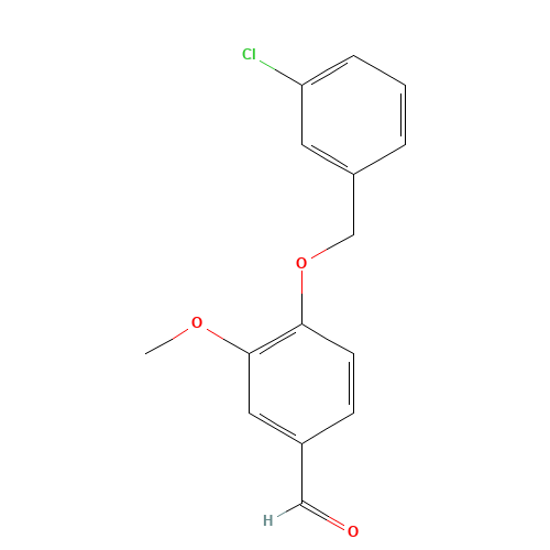4-[(3-chlorophenyl)methoxy]-3-methoxybenzaldehyde (CAS: 588678-16-4) - Related Chemical Product