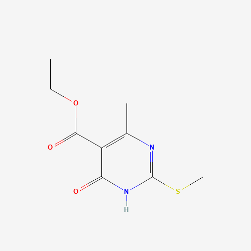 ethyl 6-methyl-2-methylsulfanyl-4-oxo-1H-pyrimidine-5-carboxylate (CAS: 344361-90-6) - Chemical Structure and Molecular Formula 