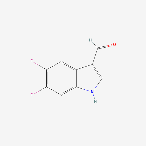 5,6-difluoro-1H-indole-3-carbaldehyde (CAS: 260267-07-0) - Chemical Structure and Molecular Formula 