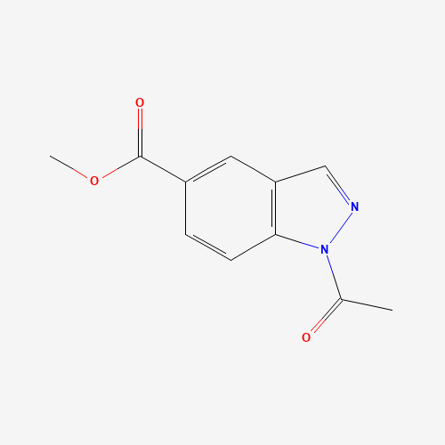 methyl 1-acetylindazole-5-carboxylate (CAS: 239075-26-4) - Chemical Structure and Molecular Formula 