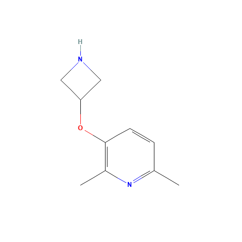3-(azetidin-3-yloxy)-2,6-dimethylpyridine (CAS: 1400755-25-0) - Chemical Structure and Molecular Formula 