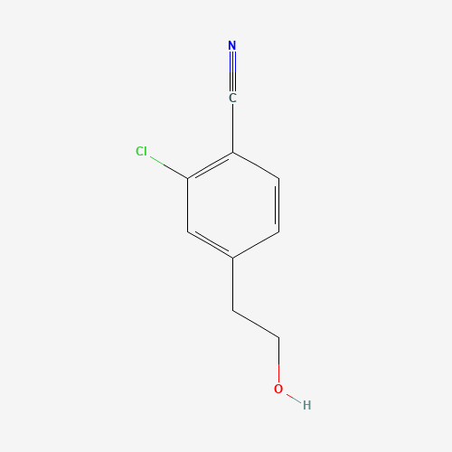 2-chloro-4-(2-hydroxyethyl)benzonitrile (CAS: 1374358-22-1) - Chemical Structure and Molecular Formula 