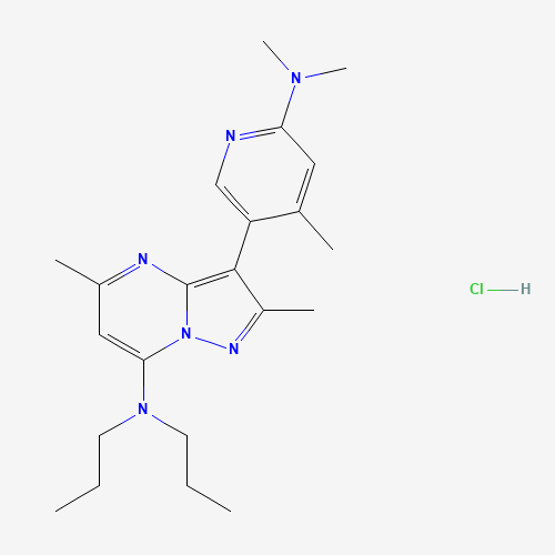 3-[6-(dimethylamino)-4-methylpyridin-3-yl]-2,5-dimethyl-N,N-dipropylpyrazolo[1,5-a]pyrimidin-7-amine;hydrochloride (CAS: 195055-66-4) - Related Chemical Product