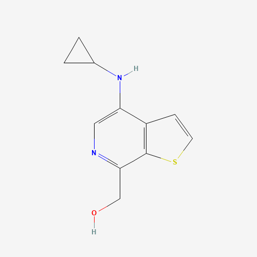 [4-(cyclopropylamino)thieno[2,3-c]pyridin-7-yl]methanol (CAS: 1318242-86-2) - Chemical Structure and Molecular Formula 