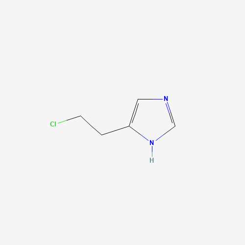 5-(2-chloroethyl)-1H-imidazole (CAS: 13518-55-3) - Chemical Structure and Molecular Formula 