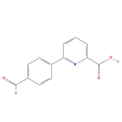 6-(4-formylphenyl)pyridine-2-carboxylic acid (CAS: 566198-31-0) - Chemical Structure and Molecular Formula 