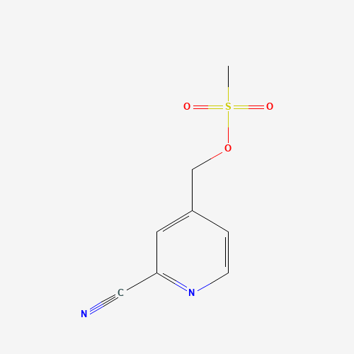 (2-cyanopyridin-4-yl)methyl methanesulfonate (CAS: 872706-93-9) - Chemical Structure and Molecular Formula 