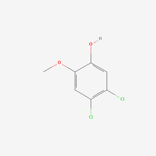 4,5-dichloro-2-methoxyphenol (CAS: 2460-49-3) - Chemical Structure and Molecular Formula 