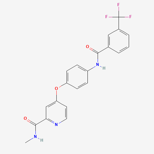 N-methyl-4-[4-[[3-(trifluoromethyl)benzoyl]amino]phenoxy]pyridine-2-carboxamide (CAS: 1125780-41-7) - Related Chemical Product