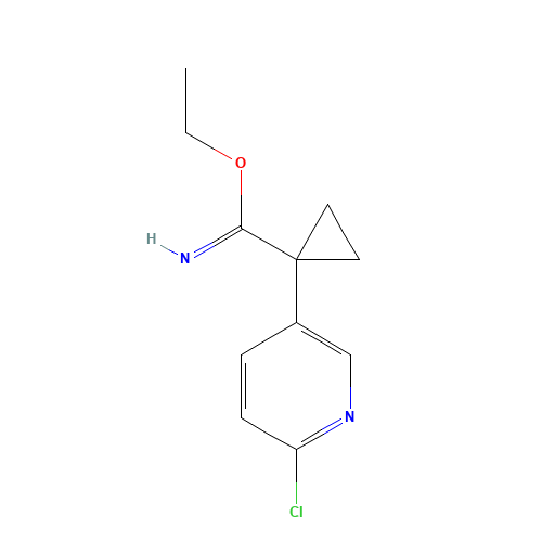 ethyl 1-(6-chloropyridin-3-yl)cyclopropane-1-carboximidate (CAS: 1379671-09-6) - Related Chemical Product