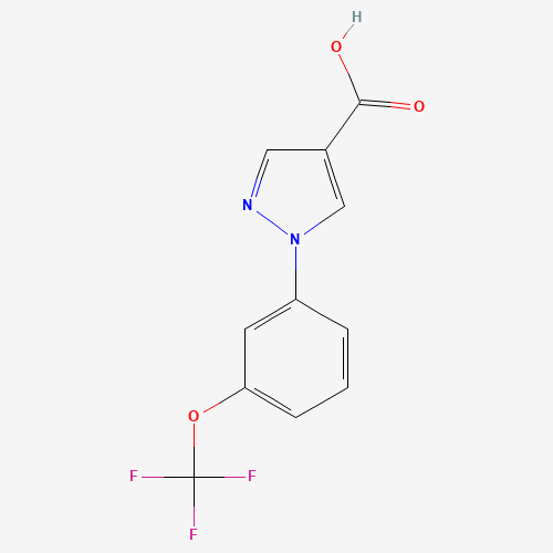 1-[3-(trifluoromethoxy)phenyl]pyrazole-4-carboxylic acid (CAS: 1260773-08-7) - Related Chemical Product