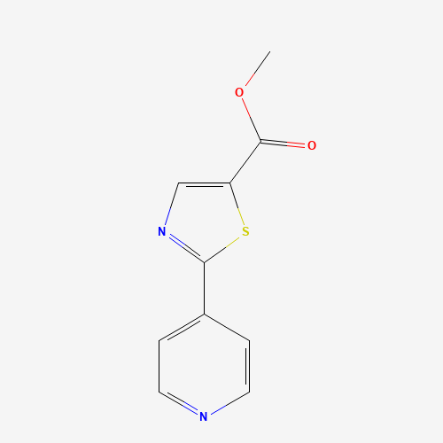 methyl 2-pyridin-4-yl-1,3-thiazole-5-carboxylate (CAS: 89401-52-5) - Chemical Structure and Molecular Formula 