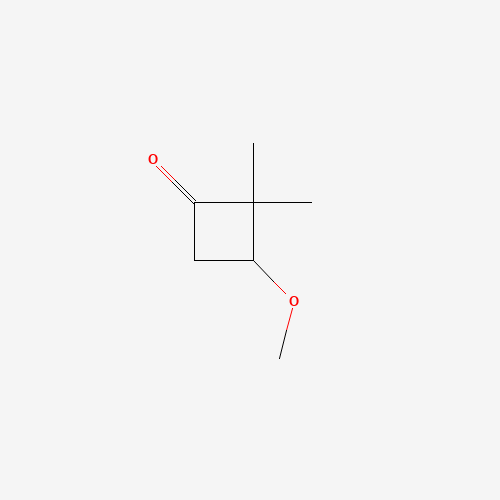 3-methoxy-2,2-dimethylcyclobutan-1-one (CAS: 2063-96-9) - Chemical Structure and Molecular Formula 