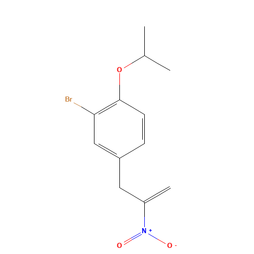 2-bromo-4-(2-nitroprop-2-enyl)-1-propan-2-yloxybenzene (CAS: 1443246-89-6) - Related Chemical Product