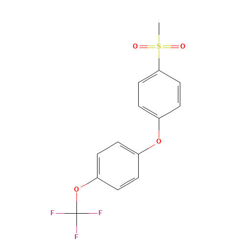 1-(4-methylsulfonylphenoxy)-4-(trifluoromethoxy)benzene (CAS: 286844-91-5) - Chemical Structure and Molecular Formula 