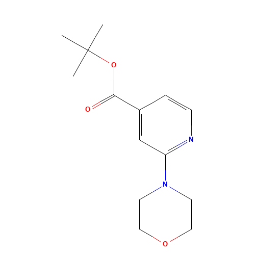 tert-butyl 2-morpholin-4-ylpyridine-4-carboxylate (CAS: 295349-63-2) - Chemical Structure and Molecular Formula 