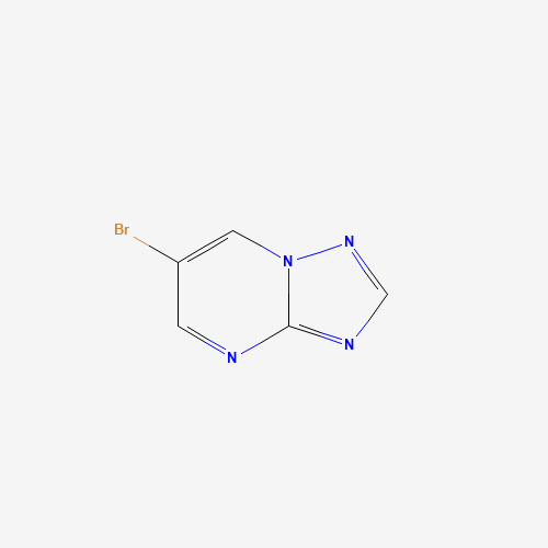 6-bromo-[1,2,4]triazolo[1,5-a]pyrimidine (CAS: 89167-24-8) - Chemical Structure and Molecular Formula 