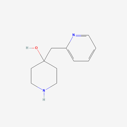 4-(pyridin-2-ylmethyl)piperidin-4-ol (CAS: 1083299-73-3) - Chemical Structure and Molecular Formula 