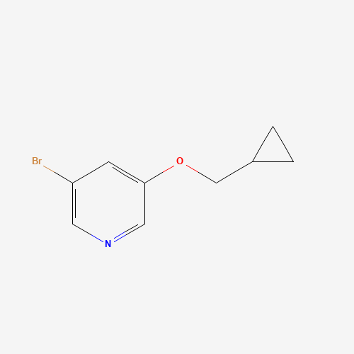 3-bromo-5-(cyclopropylmethoxy)pyridine (CAS: 1383133-14-9) - Chemical Structure and Molecular Formula 