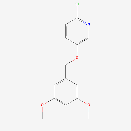 2-chloro-5-[(3,5-dimethoxyphenyl)methoxy]pyridine (CAS: 1453212-28-6) - Chemical Structure and Molecular Formula 