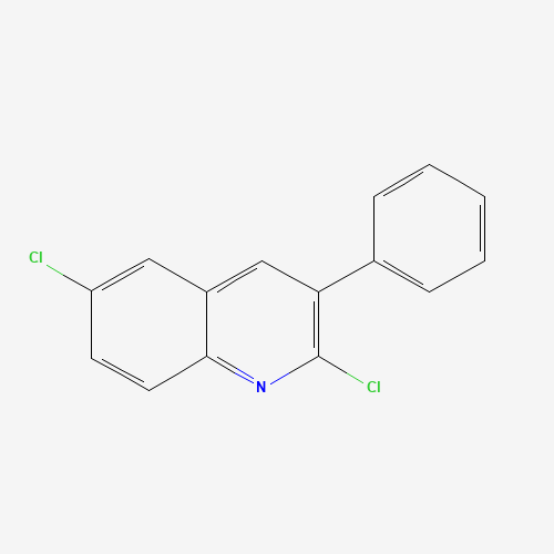 2,6-dichloro-3-phenylquinoline (CAS: 85274-46-0) - Chemical Structure and Molecular Formula 