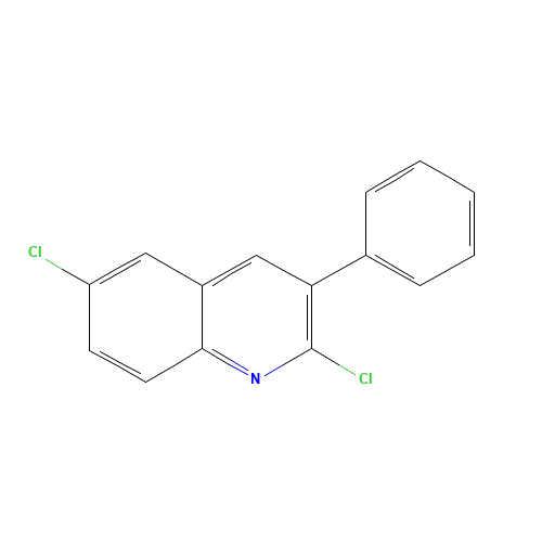 2,6-dichloro-3-phenylquinoline (CAS: 85274-46-0) - Chemical Structure and Molecular Formula 