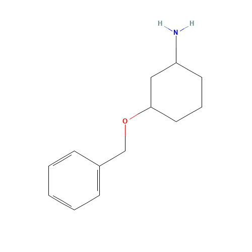 3-phenylmethoxycyclohexan-1-amine (CAS: 1496808-67-3) - Chemical Structure and Molecular Formula 