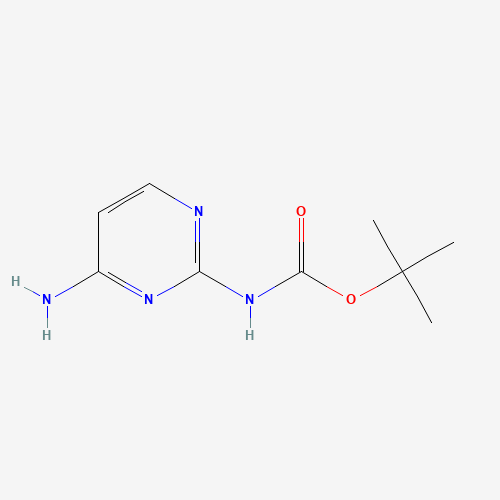 tert-butyl N-(4-aminopyrimidin-2-yl)carbamate (CAS: 262295-93-2) - Chemical Structure and Molecular Formula 