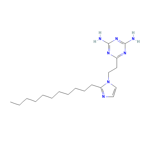 6-[2-(2-undecylimidazol-1-yl)ethyl]-1,3,5-triazine-2,4-diamine (CAS: 50729-75-4) - Related Chemical Product
