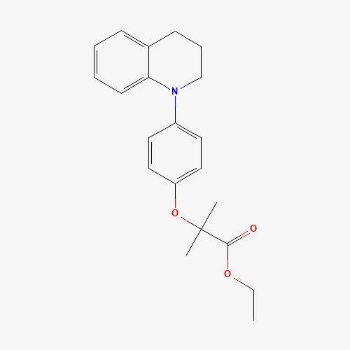 ethyl 2-[4-(3,4-dihydro-2H-quinolin-1-yl)phenoxy]-2-methylpropanoate (CAS: 39099-36-0) - Related Chemical Product