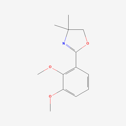 2-(2,3-dimethoxyphenyl)-4,4-dimethyl-5H-1,3-oxazole (CAS: 57598-32-0) - Chemical Structure and Molecular Formula 