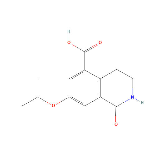 1-oxo-7-propan-2-yloxy-3,4-dihydro-2H-isoquinoline-5-carboxylic acid (CAS: 1616289-54-3) - Related Chemical Product
